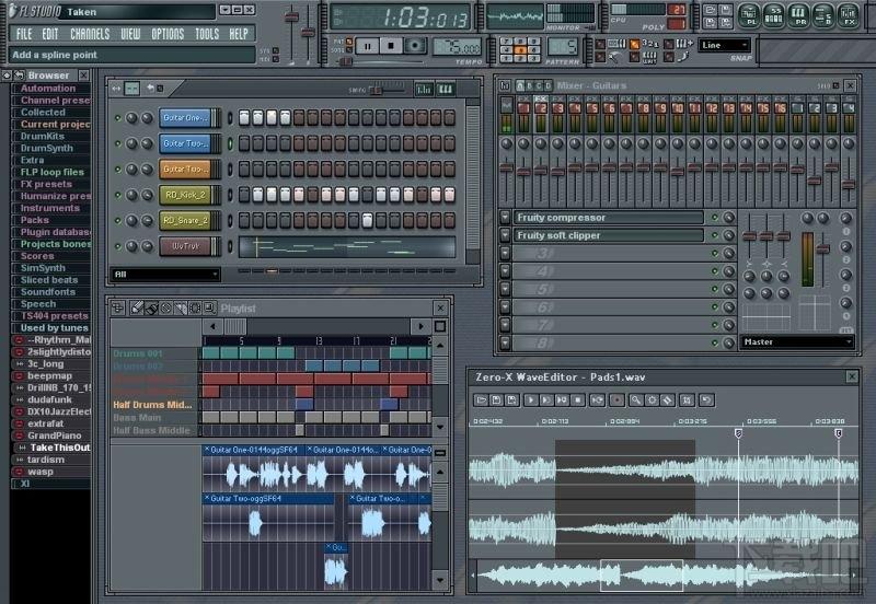 FruityLoops Studio Producer Edition,FruityLoops,电子合成器,电子音序器