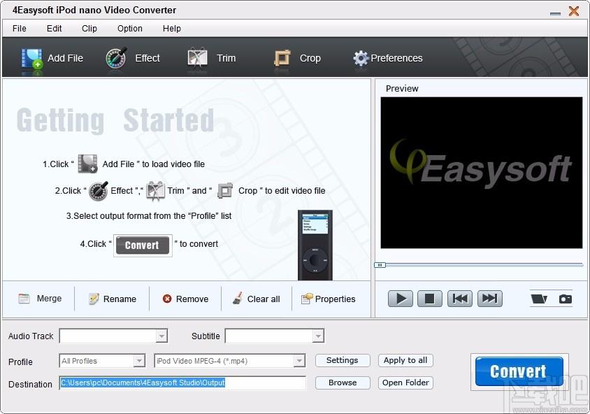 4Easysoft iPod nano Video Converter,iPod nano视频格式转换