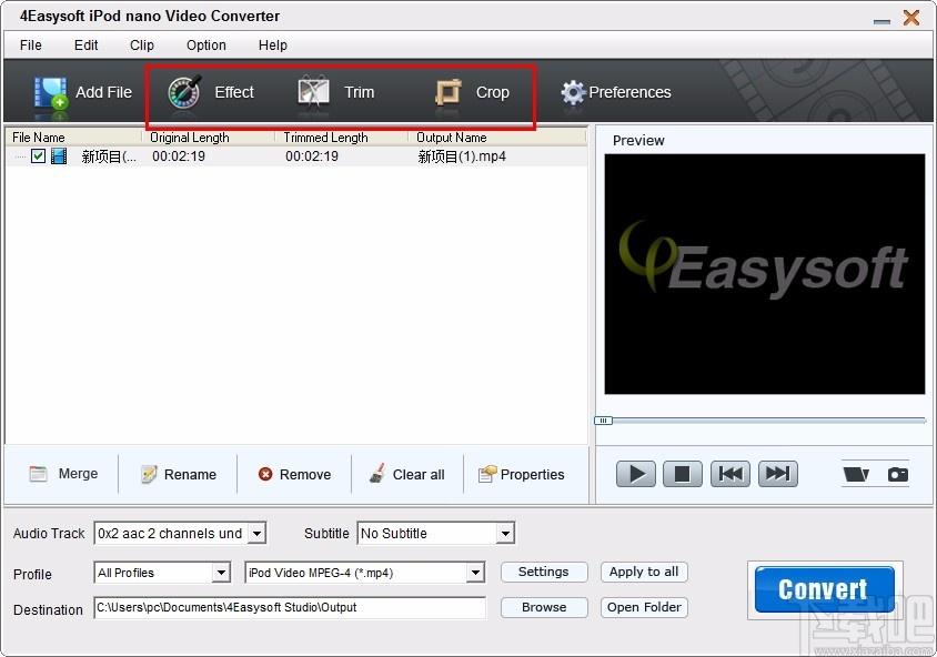 4Easysoft iPod nano Video Converter,iPod nano视频格式转换